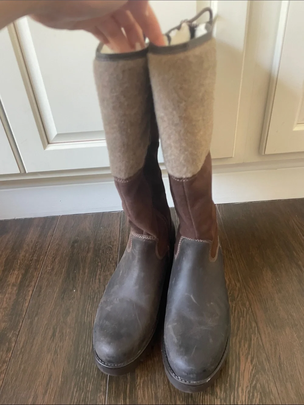 NWT Goose Primaloft® Waterproof Boiled Wool Mid Calf Boot